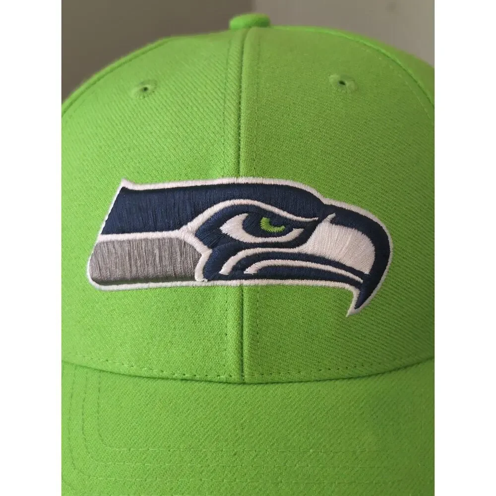 Seattle Seahawks 47 Brand Neon Green Adjustable Hat NFL Cap